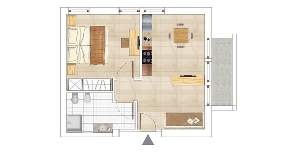 BILOCALE 36 mq