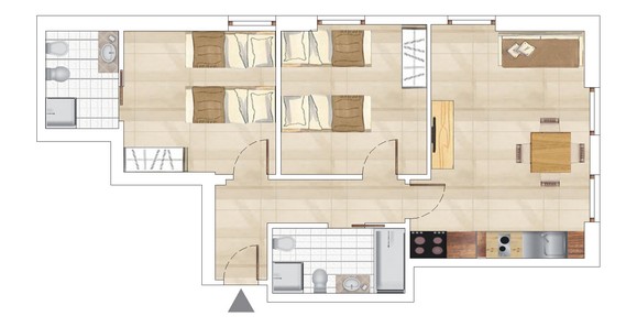 TRILOCALE SPECIAL 65 mq